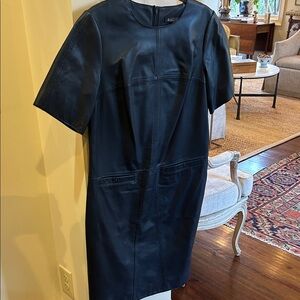 Brooks Brothers Navy Leather Dress
